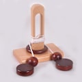 Miniatyrbild 1 av 4: Två bitar Brain Teaser Pussel Trätrådsrep Loop Pussel Luban Lock Brain Teaser Game Vuxna Barn Leksakspussel för vuxna
