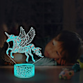 Miniatyrbild 4 av 4: 3d Illus Sänglampa Med Fjärrkontroll 16 S