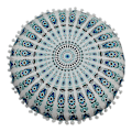 Miniatyrbild 1 av 4: Rund Bohemisk Meditationsputeöverdrag Ottoman Kudde Kuddfodral Soffa Kudde