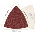 Miniatyrbild 5 av 5: 30 ark 800 korn triangulär kardborre-sandpapper 80 mm för multifunktionsverktyg Detaljslip