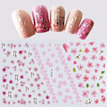 Miniatyrbild 4 av 5: Blomster Nagelsticker Dekaler 4 Ark Vita Körsbärsblommor Nagelkonst Tillbehör 3d Självhäftande Nageldekoreringar Tillbehör Diy Akryl Nagelkonst Ap