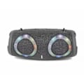 Miniatyrbild 1 av 5: 100W Hög Effekt Trådlös TWS Subwoofer Bärbar Vattentät Kort Högtalare RGB Färgrik Roterande Blinkande Ljus Bluetooth Högtalare (S, Grå)