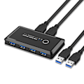 Miniatyrbild 3 av 4: 4 USB-enheter USB3.0 Adapter Switch Hub För Mus Tangentbord Skanner Skrivare