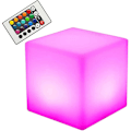 Miniatyrbillede 2 af 4: Led Cube Light Farveskiftende Cube Skrivebordslampe Led Natlys Cube Bar Natlys Led Party Light Ha
