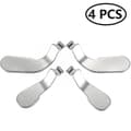 4 st Rostfria Stål Paddlar Hår Trigger Lås Ersättningsdelar Speltillbehör Kit För Xbox One Elite Switch Ps4 Kontroller