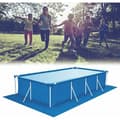 Poolgolvmatta, rektangulär poolmatta, tygpoolgolvskydd 250 x 450 cm