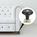 Miniatyrbillede 3 af 5: Fastgjorte hjul seng fastgjorte hjul sofa stol møbler sort universal små møbelhjul (fast trompetbase)