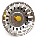 Miniatyrbillede 4 af 5: 10 stk. Håndvask Si, Rustfrit Stål Håndvask Prop Hul Si Køkken Håndvask Stop Beskytter Affald Prop til Køkken Badeværelse Brusebad (Diameter 80mm)