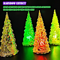 Miniatyrbilde 5 av 5: Flerfarget skrivebordslys med glødende LED-julelys LED-nattlys RGB 7-farget jul