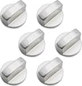 6-pack 6 mm gasknopp i zinklegering, universal