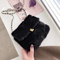 Miniatyrbild 3 av 5: Mjuk En-Axelväska Mode Cross Body Väska Förvaringsväska Svart