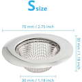 Pikkukuva 4 / 5: Kylpyhuoneen suodatin Ruostumaton teräs Allas Pan Käytännöllinen Pente Keittiön allas WC Viemäri Suodatin 2kpl (7cm Pieni)