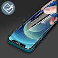 Miniatyrbild 3 av 5: Skärmskydd för Apple iPhone 12 Mini Fingeravtrycksresistent - Svart-1