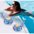 Miniatyrbild 4 av 4: 6-pack Dryckesflottar Söta Sjöjungfru Pool Dryckeshållare Set Återanvändbara Uppblåsbara Flottar Koppar Underlägg För Sommar Poolparty, 6 Sjöjungfru.