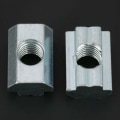 Miniatyrbillede 2 af 5: 20 stk Standard Glide Nut Galvaniseret Kulstofstål T Glide Nut til Aluminiumsprofil Tilbehør (T Nut Typ 40 M8)