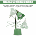 Miniatyrbillede 5 af 5: LED-skrivebordslampe til børn, USB-genopladelig blomsterfugle-bordlampe, læselampe med justerbart lys og berøringssensor, soveværelsesdekoration (lyserød)