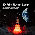 Miniatyrbild 3 av 3: 1 st 3D-printad raket
