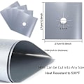 Miniatyrbild 2 av 5: 10 st Gas Spis Skydd, Non-stick Spis Skydd Återanvändbar Brännare Skydd Värmebeständig Spisplatta Lätt Rengöring Gas Spis Gas Spis Skydd
