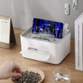 Miniatyrbillede 5 af 5: Servietbeholder til papirlommetørklæder, fjernbetjeningsholder, opbevaringsboks til kontorartikler, multifunktionel opbevaringsboks til småting, husholdningsapparater, grå