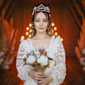 Miniatyrbild 2 av 4: Fashion Huvudband Bröllop Brud Kristall Prinsessa Retro Bröllop Tiaror Brud