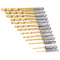 Miniatyrbild 4 av 4: Hex Shank Borr Set, 13 st 1/4\" Snabbstål Borr Set för 1,5-6,5 mm Spiral Spår för Trä, Järn, Stål, Koppar,