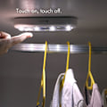 Miniatyrbild 2 av 5: Touch Closet Lights, 2st 4 Led Touch Tap Lights Stick-on Anywhere Push Lights Sladdlösa Touch Sensor Led Lights