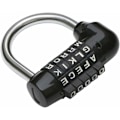Miniatyrbillede 1 af 5: 5 Monogram hængelås sort til kuffert kosmetisk træk ud lås - Ingen nøgle påkrævet - Ideel til Escape Rooms - Monogram hængelås (fulde engelske bogstaver sort