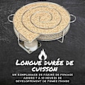 Miniatyrbild 2 av 4: Spiralformad kallrök - Spolrök - rökgenerator - för rökning i en klotgrill - rund -