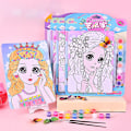 Miniatyrbild 3 av 5: 4 st Makeup Girl Pass Home Toy, DIY Hand Painted Random Style