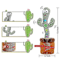Miniatyrbild 2 av 5: Dansande kaktusleksak, pratar Repetera Sjunger Sunny Cactus Toy(120 sånger)