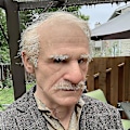 Miniatyrbild 3 av 5: The Elder An Me Huvudbonad Realistisk Silikon Människohuvud Heltäckande Mustasch-4