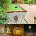 Miniatyrbild 4 av 5: Solcellsladdad energisensorstyrd LED-lykta hängande utomhuslampa olivgrön formdesign