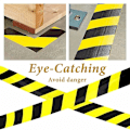 Miniatyrbild 3 av 5: Varningstape Hazard Varningstape Triomphe PVC Golvmarkeringstape 48mm × 33m Gul/Svart.