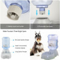 Miniatyrbillede 2 af 5: Automatisk vanddispenser til kæledyr, automatisk vanddispenser til hunde og katte, vandflaske til kæledyr, tilbehør til kæledyr, 3,8 liter, PBA-fri