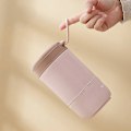 Miniatyrbild 6 av 8: 730 ml müsli-mugg to go-mugg, lunchkruka, läckagesäker yoghurtmugg to go med sked, lunchlåda för skola, kontor, utomhus (grön)