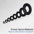 Miniatyrbild 2 av 4: Svart plastbricka Mekanisk bricka Brickklassificering M2 M2.5 M3 M4 M5 M6 M8 M10 Mekanisk bricka 500 st