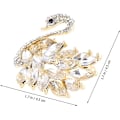 Miniatyrbild 2 av 5: Broschnål Svanform Legering Zirkonplagg Plaggnål Brosch Mode Emalj Kristall Rhinestones Corsage För Kvinnor Dam Smycken Present