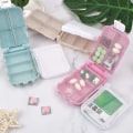 Miniatyrbild 5 av 5: 3-fack tablettask, lufttät vete pillerlåda, bärbar pillerdispenser, 7-fack tablettask