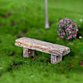 Miniatyrbild 5 av 5: 3 st Retro Bänkar Miniatyr Fe Trädgård Bonsai Prydnader Dockhus Dekoration
