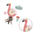 Miniatyrbild 3 av 3: 1 st Flamingo Pendelklocka