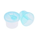Miniatyrbild 4 av 5: Non-spill Rotating Milk Powder Formula Dispenser Bärbar utomhusmatbehållare 3 fack Förvaring Matning InfantBlue