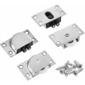 Miniatyrbillede 1 af 4: 2 stk. Møbelskyde-hjul Skabsskab Vinduesglidedør Hardware Tilbehør (Nylon Enkelt Hjul)