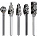 Pikkukuva 1 / 5: Kaksiteräinen volframikarbidi pyörivä terä, 6 mm varsi, 10 mm pää, Dremel-työkalu, sähköpora, hiomakone
