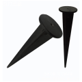 Miniatyrbillede 4 af 5: Sort haveplast havestolpe - Lampeholder 6 stk., ??35160mm