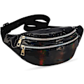 Miniatyrbild 1 av 5: Fanny Pack Damväskor Midjeväska Metall Vattentät Midjeväska 3 Fack Axelväska Flickor