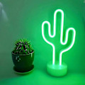 Miniatyrbild 2 av 5: Gröna kaktus neonljusskyltar Led kaktus neonljus nattljus med bröllopsrum sovrum