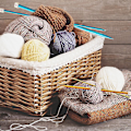 Miniatyrbild 3 av 4: 14 par raka stickningsnålar set DIY bekvämt grepp handgjorda för nybörjare