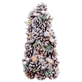 Miniatyrbild 4 av 4: Julgran Multifärgad Plastskum Ananas 18 x 18 x 30 cm