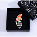 Miniatyrbild 3 av 4: Fjärilsbrosch Stift Chic Romantisk Elegant Rhinestone Kristall Insekt Brosch Stift Kvinnor Corsage Sjal Sjal Kläder Tillbehör Bröllop Fest B