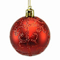 Miniatyrbild 4 av 4: Julgranskulor Röd Plast 6 x 6 x 6 cm (12 stycken)